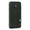 Samsung Galaxy J7 Pro / J730 Kılıf Loop Deri Silikon - Yeşil