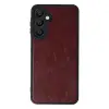 Samsung Galaxy M15 Kılıf Aras Deri Kapak - Bordo