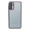 Samsung Galaxy M23 Kılıf Razer Lensli Silikon - Mor