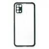 Samsung Galaxy M31 Kılıf Miami Şeffaf Silikon - Koyu Yeşil