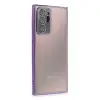 Samsung Galaxy Note 20 Ultra Kılıf Razer Lensli Silikon - Mor