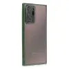 Samsung Galaxy Note 20 Ultra Kılıf Razer Lensli Silikon - Yeşil