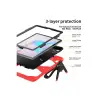 Samsung Galaxy P610 Tab S6 Lite 10.4 Kılıf Griffin Tablet Kapak - Kırmızı