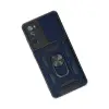 Samsung Galaxy S20 Fe Kılıf Pars Lens Yüzüklü Silikon - Lacivert
