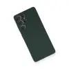 Samsung Galaxy S21 Ultra Kılıf Nano İçi Kadife Silikon - Koyu Yeşil