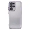 Samsung Galaxy S21 Ultra Kılıf Razer Lensli Silikon - Mor