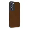 Samsung Galaxy S23 Plus Kılıf Loop Deri Silikon - Kahverengi