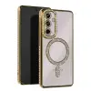 Samsung Galaxy S24 Fe Joke Simli Magneticsafe Kılıf - Gold