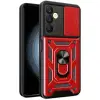 Samsung Galaxy S24 Fe Pars Lens Yüzüklü Silikon - Kırmızı