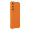 Samsung Galaxy S24 Kılıf Nano İçi Kadife Silikon - Turuncu