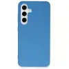 Samsung Galaxy S24 Plus Kılıf First Silikon - Mavi