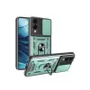 Samsung Galaxy S25 Edge Pars Lens Yüzüklü Silikon - Yeşil
