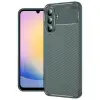 Samsung Galaxy S25 Fe Auto Focus Karbon Kapak - Koyu Yeşil