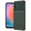 Samsung Galaxy S26 Auto Focus Karbon Kapak - Koyu Yeşil