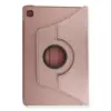Samsung Galaxy T500 Tab A7 10.4 Kılıf 360 Tablet Deri Kılıf - Rose Gold