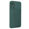Samsung Galaxy Xcover 7 Kılıf Auto Focus Karbon Kapak - Yeşil