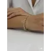 Sıralı Yıldız Tasarımlı Taşlı Cm Bileklik