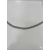 Rodyum Çelik  Erkek Çelik Bileklik Boy 21.5 Cm / En 0.8 Mm  - Ebl0037