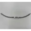 Rodyum Çelik  Erkek Çelik Bileklik Boy 21.5 Cm / En 0.6 Mm  - Ebl0042