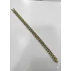 Rodyum Çelik  Erkek Çelik Bileklik Boy 21.5 Cm / En 1.0 Mm  - Ebl0051
