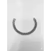 Rodyum Çelik  Erkek Çelik Bileklik Boy 21.5 Cm / En 0.9 Mm  - Ebl0038