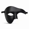 Siyah Yarım Erkek Maske – Phantom Parti  Balo Maskesi