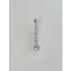 Su Damlası Detaylı Sallantılı Göbek Piercing - Pg0062