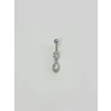 Taşlı Su Damlası Detaylı Göbek Piercing - Pg0094