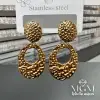 Taşsız Gold Kaplama Küpe