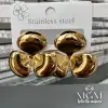 Taşsız Gold Kaplama Küpe
