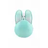 Tavşan Figürlü Kablosuz Mouse Pil Dahil Etiket Hediyeli Mavi