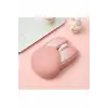 Tavşan Figürlü Kablosuz Mouse Pil Dahil Etiket Hediyeli Pembe