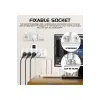 Termal Akım Korumalı 4’lü Duvar Tipi Priz 2x Usb 2x Type-c Çıkışlı Grup Priz Çoğaltıcı Beyaz (2500w)