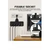 Termal Akım Korumalı 4’lü Duvar Tipi Priz 2x Usb 2x Type-c Çıkışlı Grup Priz Çoğaltıcı Siyah (2500w)