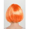 Turuncu Renk Parti Peruğu Küt Saç