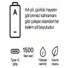 Type-c Şarjlı 2800mwh 1.5v Şarj Edilebilir 2’li Aa5 Kalın Pil - Lityum Iyon Batarya