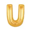 U Harf Folyo Balon Altın Renk  40 İnç