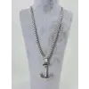 Üç Boyutlu Çapa Figür Çelik Kolye - Ekl0066