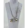 Üç Boyutlu Halter Figürü Çelik Erkek Kolye - Ekl0064