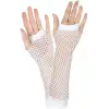 Uzun File Örgü Eldiven Beyaz Renk