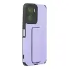 Vivo Y16 Kılıf Mega Standlı Silikon - Lila
