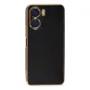 Vivo Y16 Kılıf Volet Silikon - Siyah