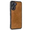 Vivo Y18 Kılıf Aras Deri Kapak - Taba