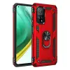 Xiaomi Mi 10t Pro Kılıf Sofya Yüzüklü Silikon Kapak - Kırmızı