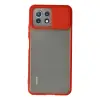 Xiaomi Mi 11 Lite Kılıf Palm Buzlu Kamera Sürgülü Silikon - Kırmızı