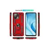Xiaomi Mi 11 Lite Kılıf Sofya Yüzüklü Silikon Kapak - Kırmızı
