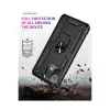 Xiaomi Mi 11 Lite Kılıf Sofya Yüzüklü Silikon Kapak - Siyah