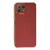 Xiaomi Mi 11 Lite Kılıf Volet Silikon - Kırmızı