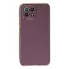 Xiaomi Mi 11 Lite Kılıf Volet Silikon - Mor