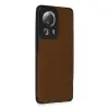 Xiaomi Mi 13 Lite Kılıf Loop Deri Silikon - Kahverengi